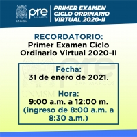 PRIMER EXAMEN CICLO ORDINARIO 2020-II