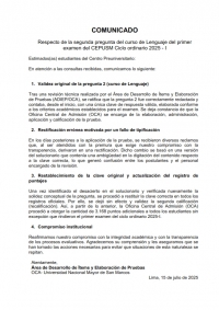 COMUNICADO