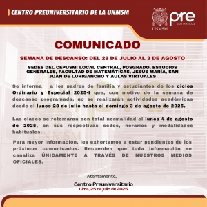 COMUNICADO