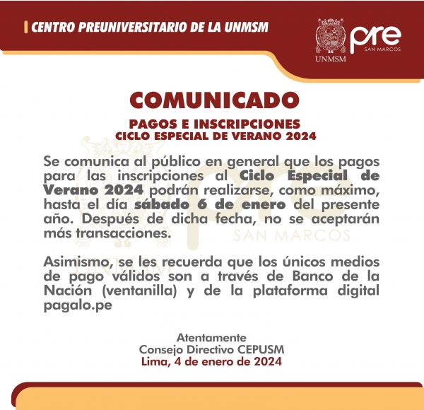 COMUNICADO