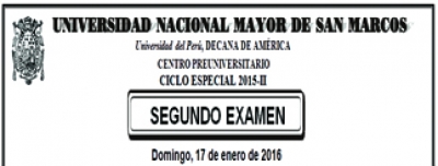 CICLO ESPECIAL 2015-II - SEGUNDO EXAMEN (TEMARIO, LUGAR, HORA INGRESO)