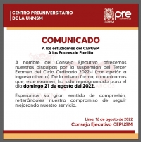 REPROGRAMACION TERCER EXAMEN CICLO ORDINARIO 2022-I
