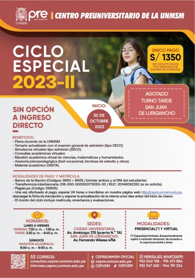 CICLO ESPECIAL 2023-II