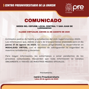 COMUNICADO