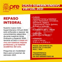 MATRICULA CICLO SUPERINTENSIVO VIRTUAL 2021