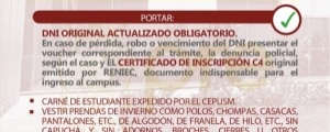 TERCER EXAMEN CICLO ORDINARIO 2025-I - LUGAR, HORARIO DE INGRESO, INDICACIONES