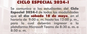 PRIMER EXAMEN CICLO ESPECIAL 2024-I